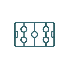 hockey arena icon. Thin line hockey arena icon from sport and game collection. Outline vector isolated on white background. Editable hockey arena symbol can be used web and mobile