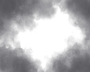 中心に白い余白がある雲のイラスト　背景