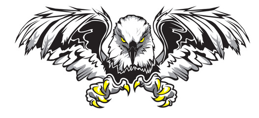 Obraz premium Adler der König der Lüfte im Flug als Vektoren