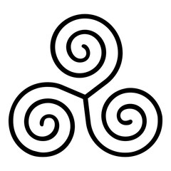 Triskelion symbol icon 