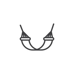 Hammock line icon