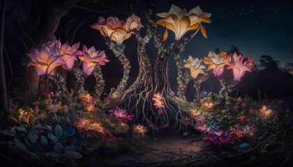 Obraz na płótnie Canvas fairy tale forest. generative AI
