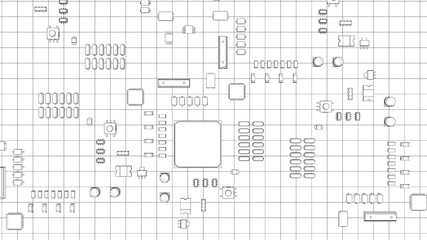 Electric circuit board, various chips