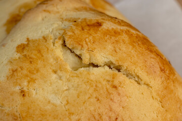 Sweet pastries made of shortbread dough and white cheese fillings