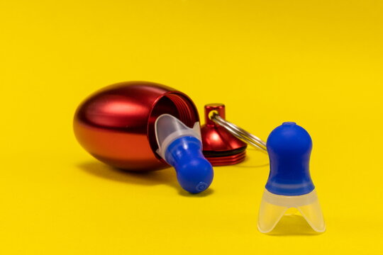 Silicone ear plugs for human ears
