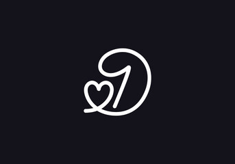 Love font circle sign. love logo design and heart font design by the letters and alphabets
