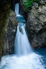 Naklejka premium Klammsee near Kaprun in Salzbur, Austria. The Klammsee is one of the reservoirs for the power plant in Kaprun.