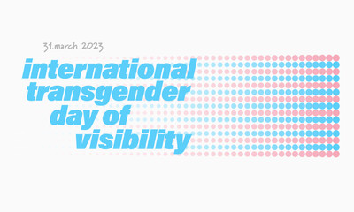 Design for trans day of visibility - obrazy, fototapety, plakaty