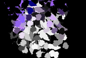 Dark Purple vector backdrop with memphis shapes.