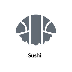 Sushi  Vector Solid Icons. Simple stock illustration stock