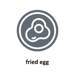 fried egg Vector Solid Icons. Simple stock illustration stock