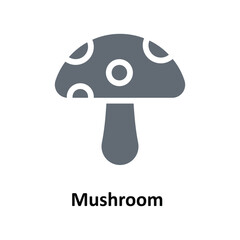 Mushroom  Vector Solid Icons. Simple stock illustration stock