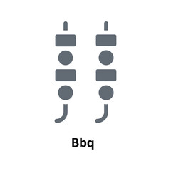 Fototapeta premium Bbq Vector Solid Icons. Simple stock illustration stock