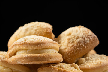 Sochnik cake with cottage cheese - pastry made from dough with cottage cheese filling, a dish of national russian cuisine.