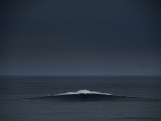 Lonely big wave in the ocean.