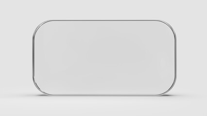 3d cube title background on white background