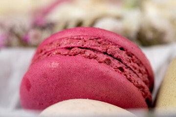 Macaroons confectionery with the use of eggs and sugar