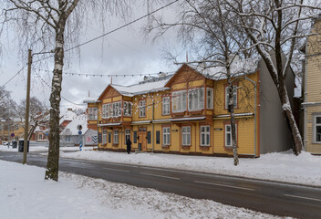 Street view, Pärnu,Estonia, Europe