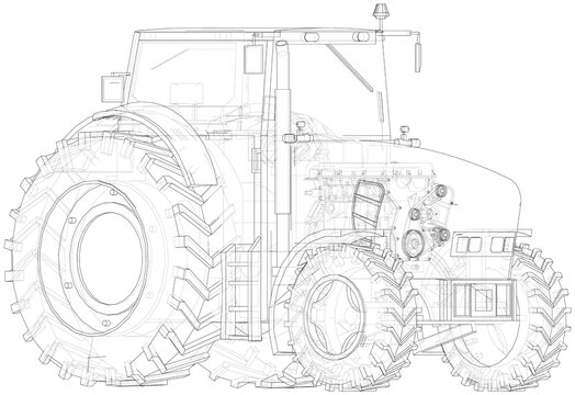 recommend clip art: Farm Tractor Concept