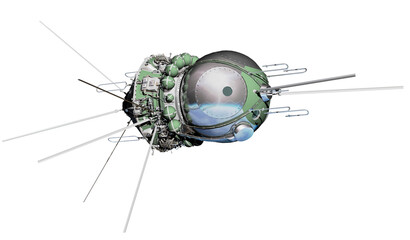 Spaceship Vostok-1 isolated. PNG format with transparency background