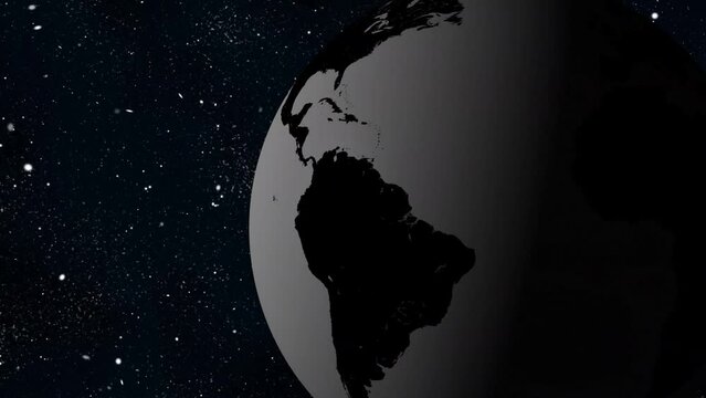earth planet texture sphere earth animation and earth lighting background, Video animation of the planet earth, rotation of the globe.	