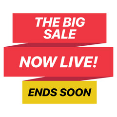 Big Sale Red And Yellow Banner