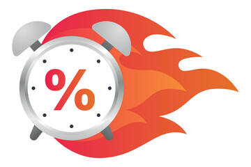 Gradient Fire Sale Clock