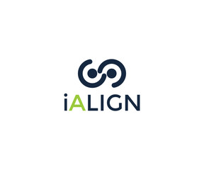 IALIGN word mark vector logo templet.