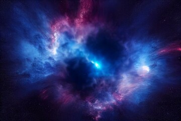 Fototapeta na wymiar Deep Space blue background. Generative AI