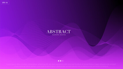 abstract background with lines, Violet banner