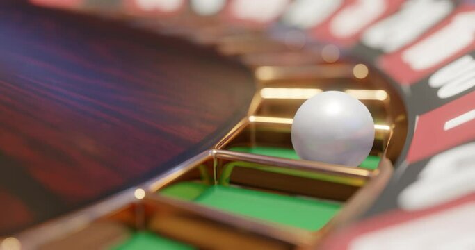 3d render of casino roulette wheel for gamble concept, gambling background.