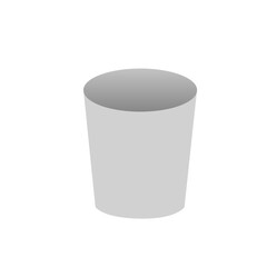 empty white cup
