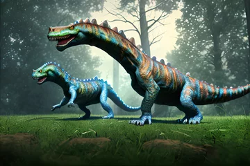 Fototapete Dinosaurier Silvisaurus Dinosaur, Generative AI Illustration