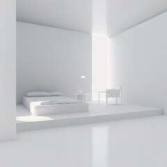 Fototapeta na wymiar interior design minimalist room