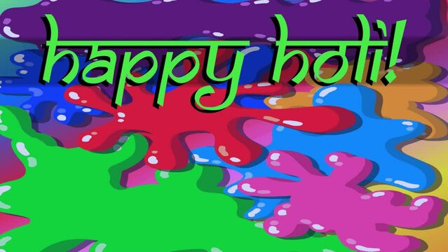Colorful background with chaotic splashes and blots. Festival of colors Holi