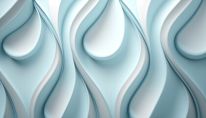 Light Pastel Blue Glossy Soft Waves Background