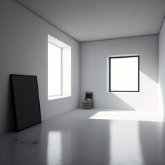 Obraz na płótnie Canvas minimalist modern interior design room