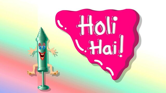 Holi Hai - Happy Holi - Indian Festival Happy Holi - vector illustration