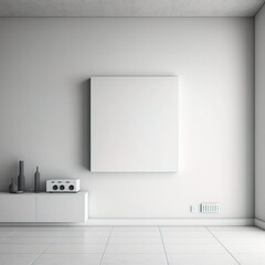 Obraz na płótnie Canvas interior design, minimalist room