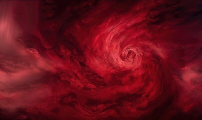  a red and black swirl is shown in this artistic photo.  generative ai