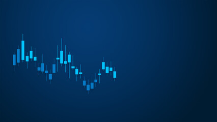 Stock market or forex trading graph for financial investment or Economic trends business.