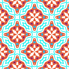 Seamless vector background with repeat pattern.Abstract ethnic rug ornamental seamless pattern.Perfect for fashion, textile design, cute themed fabric, on wall paper, wrapping paper and home decor.