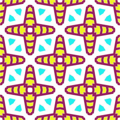 Seamless vector background with repeat pattern.Abstract ethnic rug ornamental seamless pattern.Perfect for fashion, textile design, cute themed fabric, on wall paper, wrapping paper and home decor.