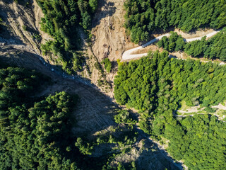 Along the mountainous roads of the Val Dogna to the slopes of the Montasio. Friuli.