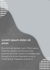 Poster with design elements, Minimalism