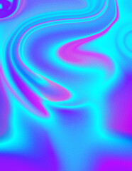 Abstract holographic background in bright colors with a grainy texture. For covers, wallpapers, branding, social media and other projects. For web and print.

