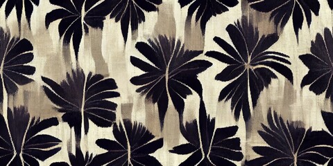 seamless pattern with leaves - 576663652