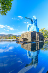 冬の長崎平和公園　長崎県長崎市　Nagasaki Peace Park in winter. Nagasaki Prefecture, Nagasaki city.