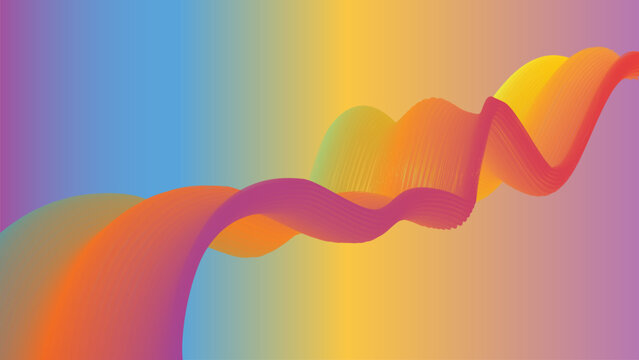 abstract rainbow background, A colorful wave with a rainbow colored background., Wallpaper 