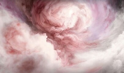  a pink and white swirl in the middle of some clouds.  generative ai